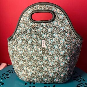 Sok It Green Patterned Neoprene Lunch Bag